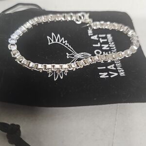 Nikola Valenti Inspired Collection Sterling Silver Chain Link Bracelet